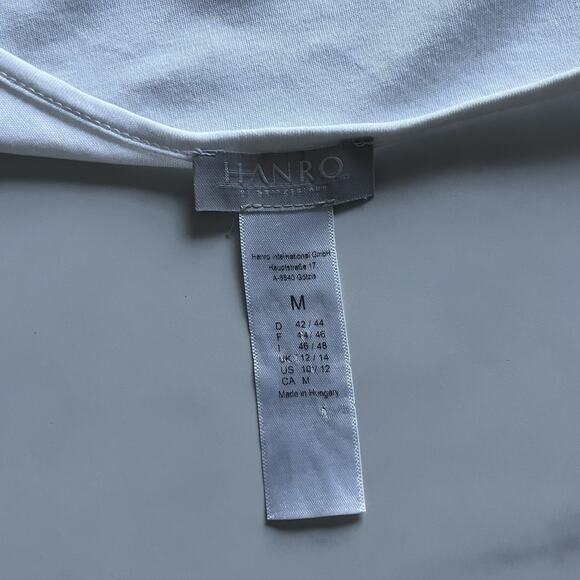 Hanro Of Switzerland Nightgown White Size Medium Lace Minimalist Classic chic - Picture 2 of 9